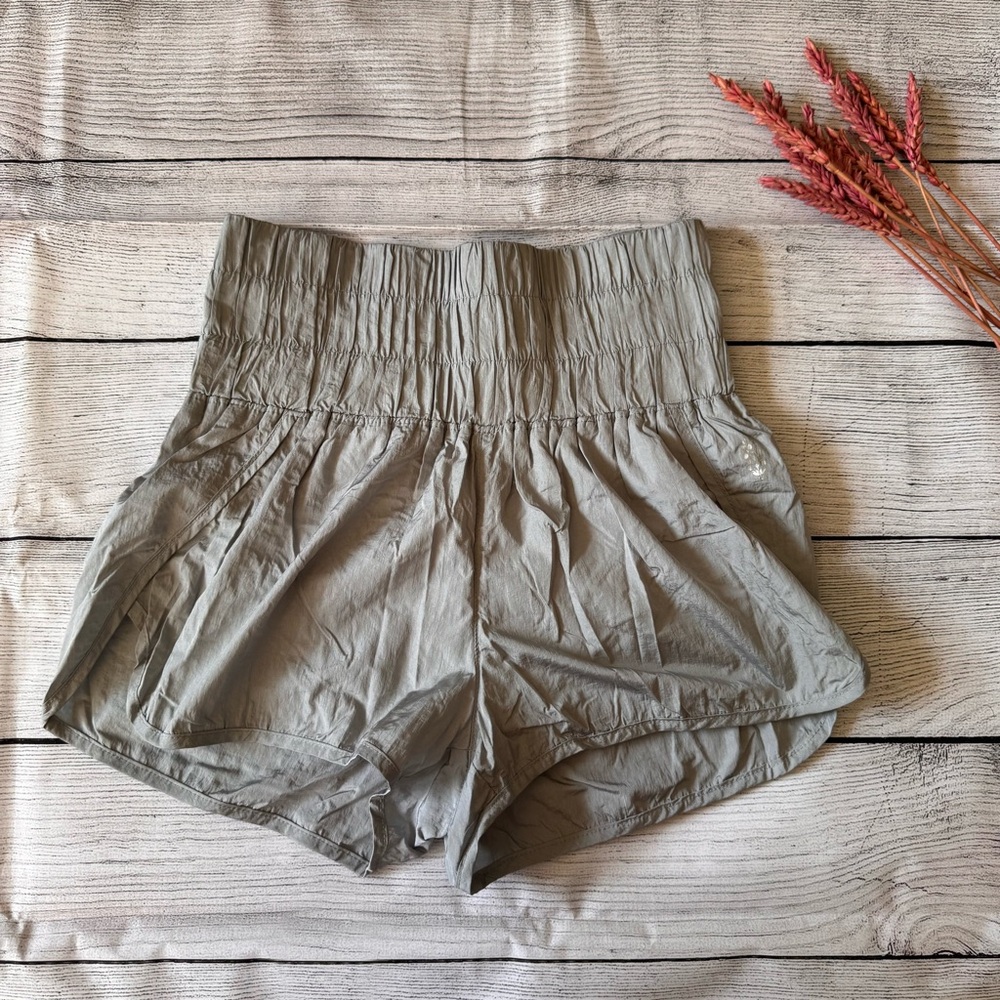 FP Movement by Free People High-Rise Gray Shorts